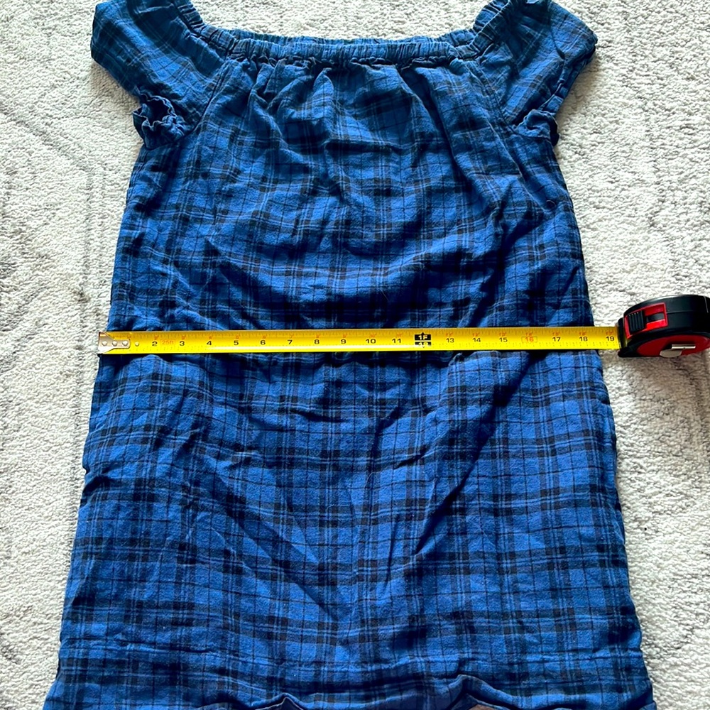 Like new Madewell off-the-shoulder plaid shift dress - Picture 4 of 6